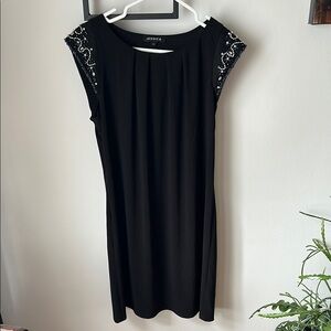 Jessica Black Sequin Embellished Mini Dress